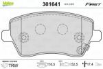 VALEO set placute frana, frana disc VALEO ESSENTIAL 301641 (301641)