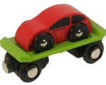 Bigjigs Toys Trenulet cu platforma auto (BJT199) - piciulica