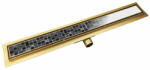 Rigoleinox Rigola dus Gold faiantabila, integral din inox, lungime 50cm