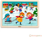  Puzzle, fa - 24 db-os - Vidám téli kép (MJPZ005)