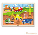  Puzzle, fa - 24 db-os - Munkagépek (MJPZ007)