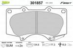 VALEO set placute frana, frana disc VALEO ESSENTIAL 301857 (301857)