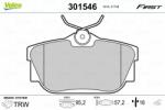VALEO set placute frana, frana disc VALEO ESSENTIAL 301546 (301546)