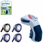 DYMO Set aparat de etichetat manual DYMO Omega cu 3 benzi embosabile albastre suplimentare pentru etichete 3D si organizare acasa, la birou si in atelier DY13574BLC (13574BLC)