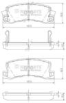 NIPPARTS set placute frana, frana disc NIPPARTS J3612013 (J3612013)