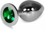 Orion Rosebud Classic Metal Plug L Green - Dop Anal Mare de Lux, 10 cm