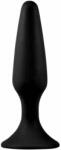 Orion LURE ME Slim - Butt Plug Negru din Silicon cu Ventuză, 12, 2 cm