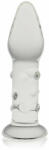 Orion 5.5" Glass Romance Clear - Dop Anal din Sticlă cu Striații, 13, 9 cm