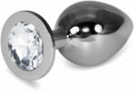 Orion Rosebud Classic Metal Plug L Clear - Dop Anal de Lux, 10 cm