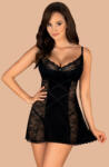 Orion Laurise - Set babydoll și chiloței, negru, S/M