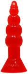 Orion Butt Riders Anal Plug Red - Dop Anal cu Ventuză, 17 cm