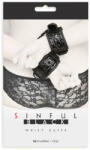 Orion Sinful Wrist - Cătușe BDSM, negru, 20 cm