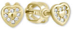 Brilio Szív arany fülbevaló kristályokkal díszítvev 239 001 00724