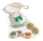 Tender Leaf Pexeso din lemn Clever Cat Memory Tender Leaf Toys 20 cercuri cu 10 animăluțe de la 18 luni (TL8403)