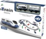 Mappy M-Toys City Rail Elektromos vasúti pálya, fényekkel és hangokkal, tartozékokkal, 62 db, Kék