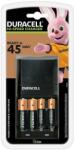 Duracell Зарядно устройствo Duracell CEF27, за 4бр. Ni-MH батерии AA и AAA, с включени батерии 2x AA 1300mAh и 2x AAA 750mAh (DCEF27) Зарядно за батерии