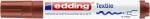 edding Textilmarker, 2-3 mm, kúpos, EDDING 4500 , barna (4-4500007)