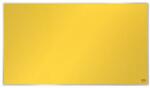 Nobo Textiltábla, széles képarány, 40 /89x50cm, alumínium keret, NOBO Impression Pro , sárga (1915430) - kellekanyagonline
