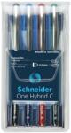 Schneider Rollertoll készlet, 0, 3 mm, SCHNEIDER One Hybrid C , 4 szín (183194)