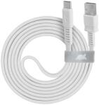 RIVACASE USB kábel, USB-USB-C, 1, 2m, RIVACASE PS6002 , fehér (4260403575918) - kellekanyagonline
