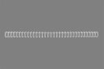 GBC Spirál, fém, 3: 1, 12, 5 mm, 115 lap, GBC WireBind , ezüst (RG810897)