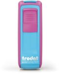 TRODAT Bélyegző, TRODAT Pocket Printy 9511 , pink-türkiz ház, fekete párnával (9511PI/TUR/F)