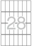 APLI Etikett, 20x50 mm, kerekített sarkú, A5 hordozón, APLI, 420 etikett/csomag (01867) - kellekanyagonline