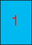 APLI Etikett, 210x297 mm, színes, APLI, kék, 100 etikett/csomag (11839)