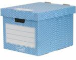 Fellowes Tároló doboz, karton, 33, 3x28, 5x39 cm FELLOWES, Style , kék-fehér (4481901) - kellekanyagonline