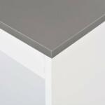 vidaXL Fehér bárasztal polccal 110 x 50 x 103 cm (280216) - pepita