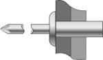 Bralo Pop-nituri Etanse Cap Bombat-Aluminiu Inox-4.8 X 9.5 (BR.1119004810S)