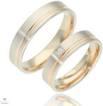 Újvilág Kollekció Fehér arany női karikagyűrű 52-es méret - H599/N/52-DB