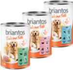 Briantos 6x400g Briantos Delicious Paté nedves kutyatáp vegyes próbacsomag 3 változattal