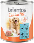 Briantos 24x800g Briantos Delicious Paté Hal & borsó nedves kutyatáp