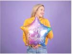  Fólia lufi "Happy Birthday" felirattal, 40cm többszínű (KX4551_2)