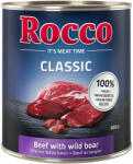Rocco Rocco Preț special! 24 x 800 g Classic Hrană umedă câini - Vită și mistreț