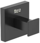 Roca Hotels szögletes fém akasztó rögzítővel, matt fekete A817601C40 (A817601C40)