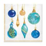 AMBIENTE Szalvéta 33x33cm 20db/csomag Peacock Collection, Páva díszek