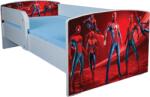  Pat baieti 2-6 ani Spiderman 3 saltea 130x60 inclusa, model cu sertar ptv3435 (PTV3435)