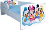  Pat copii 2-6 ani Mickey si Prietenii 130x60 cm cu sertar ptv3411 (PTV3411)