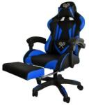 Malatec Extra kényelmes Gamer szék forgószék lábtartóval - kék