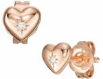 Fossil Romantikus bronz szív fülbevaló kristályokkal JFS00609791 - mall