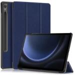 Gigapack Tok álló, bőr hatású (aktív FLIP, oldalra nyíló, TRIFOLD asztali tartó funkció, S Pen tartó) SÖTÉTKÉK Samsung Galaxy Tab S9 FE WIFI (SM-X510), Samsung Galaxy Tab S9 FE LTE (SM-X516) (GP-149331)