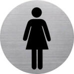 HELIT Információs tábla, rozsdamentes acél, HELIT, női mosdó (H6271000) - iroszer24