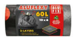 Alufix Szemeteszsák ALUFIX 60L Aluflexy húzófüles 2 rétegű 10 db/tekercs (MSZ60FLEXYUNI) - papir-bolt