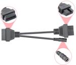 Mitsubishi átalakító kábel 12pin -> OBD2 (AD000029)