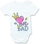 LULLABY Baba body, kombidressz- Love Dad Méret: 68 (4-6hó)