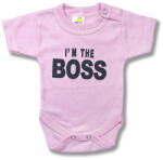 Baby´s Wear Baba body, rövid ujjú - Boss, rózsaszín Méret: 74 (6-9hó)