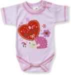 Baby´s Wear Baba body, rövid ujjú- MUMMY, rózsaszín Méret: 68 (4-6hó)