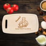 3gifts Tocator din lemn personalizat Master Chef Tocator